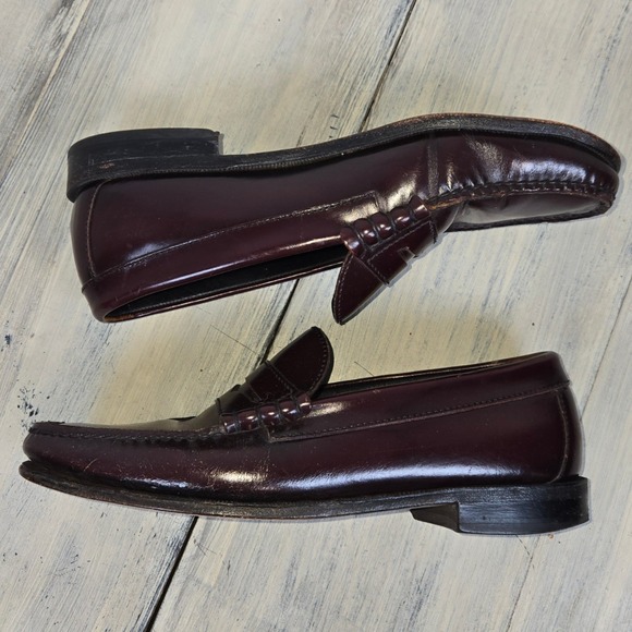 Florsheim Imperial Mens Burgundy Leather Penny Loafer Dress Shoes Size 8.5 D - Picture 5 of 6